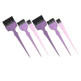 Baluue Hair Dye Brush Set 6pcs Tint Brush for Beauty Salons Home Use Soft Handle Easy Application Keratin Treatment Styling
