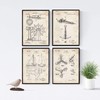 Nacnic Set of 4 Vintage A3 Poster Set with Ship