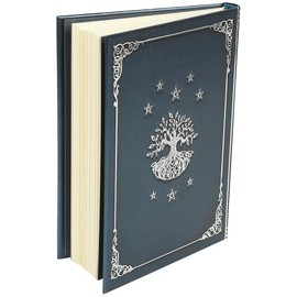 Nemesis Now Tree of Life Embossed Dream Book Journal, Paper, Purple Ribbon Bookmark, 17cm