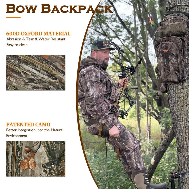 NEW VIEW Bow Hunting Backpack for Men, Camo Backpack with