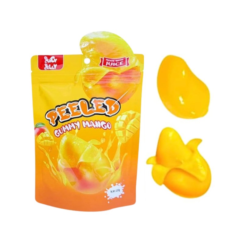 Juicy Jelly Peeled Gummy Mango 120g - 2 Pack 93009002277566-9309002277566