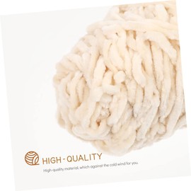 STOBOK 4pcs Chenille Yarn Knitting Material Golden Velvet DIY Wool Hat Weaving Thread