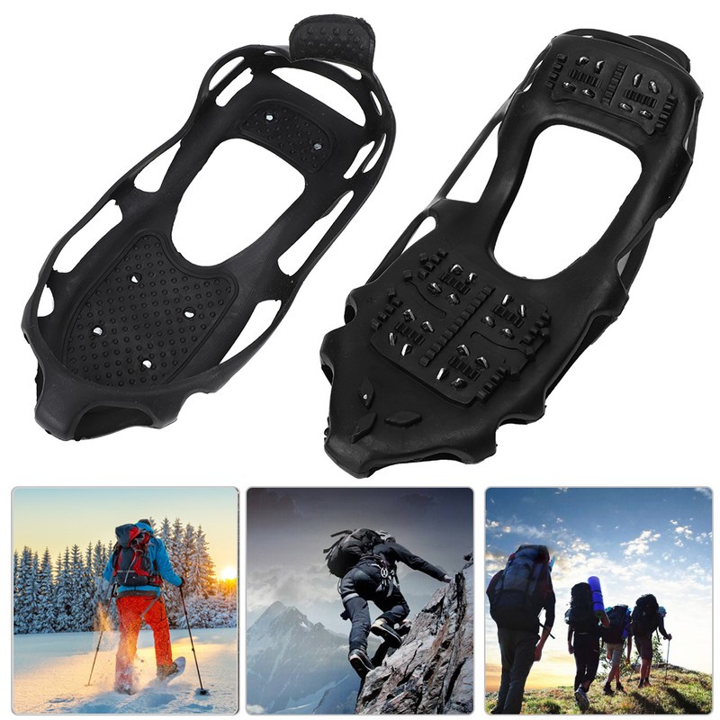 1 Pair Universal 24 Teeth Anti Slip Ice Cleat Shoe