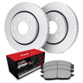 R1 Concepts Front Brakes and Rotors Kit |Front Brake Pads| Brake Rotors and Pads| Optimum OEp Brake Pads and Rotors|fits 2003-2022 Toyota 4Runner, FJ Cruiser, Hilux, Tacoma