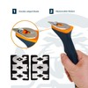 MANUFORE Soft Grip Contour Paint Scraper with 6 Different Blade