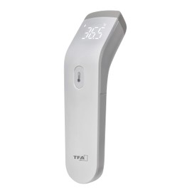 TFA Dostmann Infrared Fever Thermometer, 15.2025.02, Forehead Thermometer, Contactless, Hygienic, Quick Measurement, White