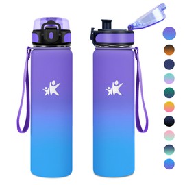 KollyKolla Water Bottle 1 L, Thermos Flask, Insulated Flask, BPA-Free, Double Wall Insulation, Cold and Warm, Water Bottle for Children, School, Sports, Fizz, Fitness, Outdoor, Camping, Yoga