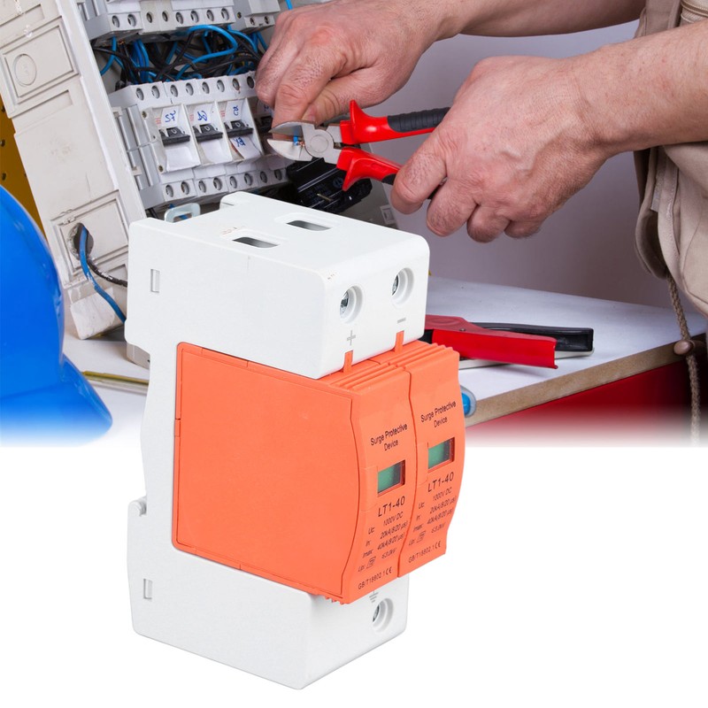 Surge Protective Device 1000V DC Photovoltaic 2P Protector Overcurrent Overvoltage