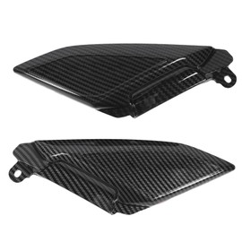 Motorcycle Carbon Fiber Seat Side Cover Left and Right Seat Side Trim Covers Guards with LED Light for NMAX 125 155