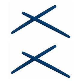 ExactFitt Replacement Temple Ear Socks for Oakley Glass Frame OX3024 OX3085 OX3144 OX5055 OX5113 OX5120 OX3133 (Dark Blue - 2 Pairs)