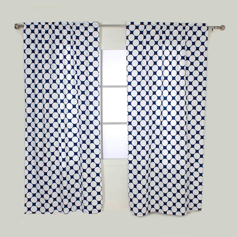 Bacati - Single Light Filtering Curtain Panel Mix N Match