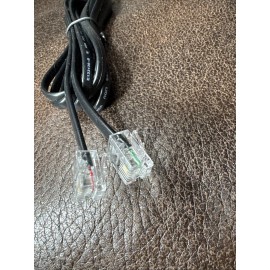 Unbranded/Generic 6FT Telephone Line Cord Cable Wire DSL Modem Fax Phone to Wall Black