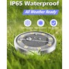 Solar Lights Outdoor Waterproof, 8 Pack 8 LED, Thickened Stainless