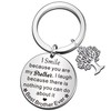 QMVMV Brother Keyring Brother Gifts Christmas Thanksgiving Birthday Gift for