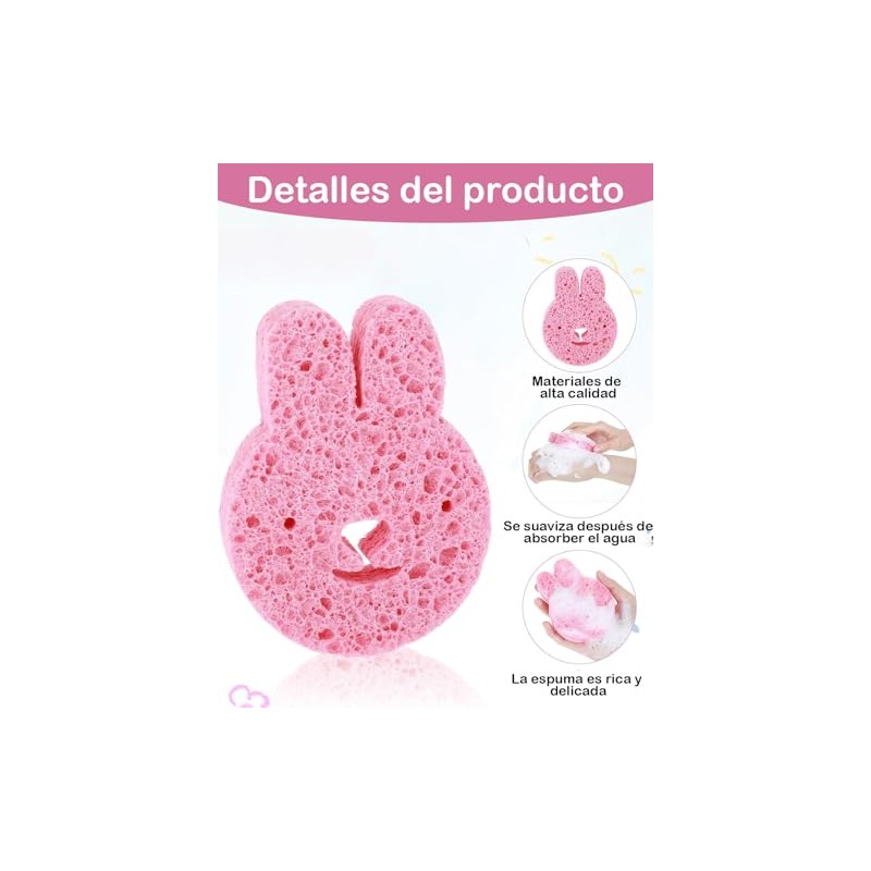 4 Piezas Esponja Para Baño Bebe, Esponja De Baño Para