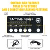Xprite Amber 12 LED Surface Mount Strobe Lights Kit, Grill