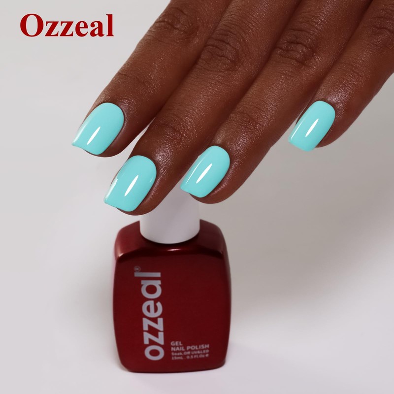 Ozzeal Gel Polish, 0.5 Fl Oz Mint Green Nail Gel