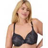 Wonderbra Womens Lightly Lined Full Coverage Bra, BLACK/EXCALIBUR, 40 DD