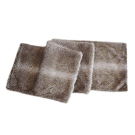 Gireshome Deluxe Soft Plush Faux Fur Runner,Table Decoration - 13