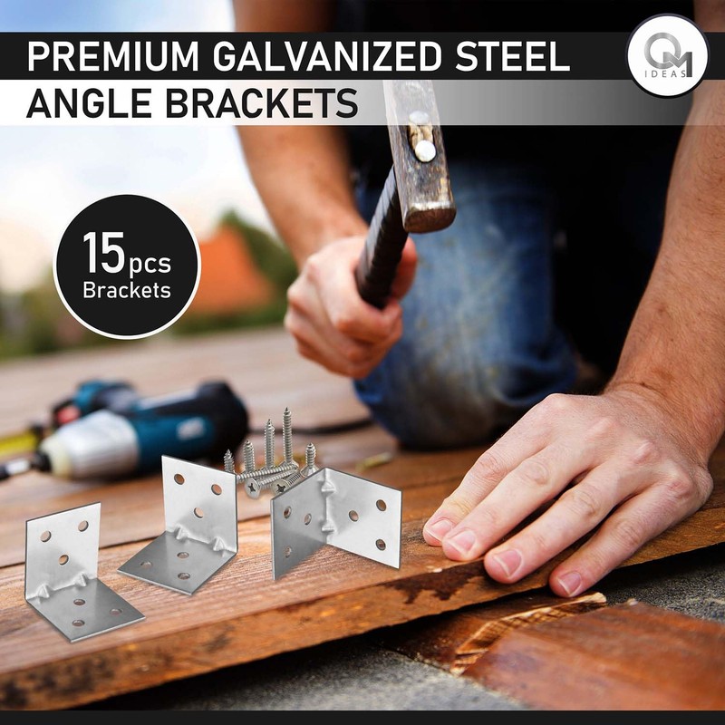 OMIdeas 15 x Angle Brackets (40 x 40 x 40)