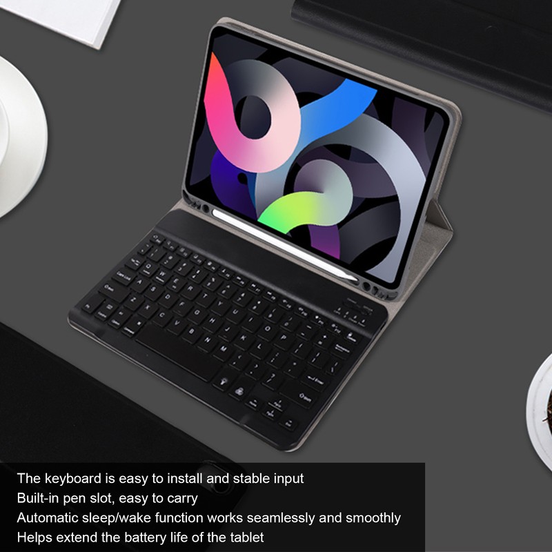 Tablet Flip Stand Cover Keyboard Shell TPU Detachable Wireless with
