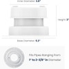 Safoner Aluminum RV Roof Sewer Plumbing Vent Cap Kit- Metal