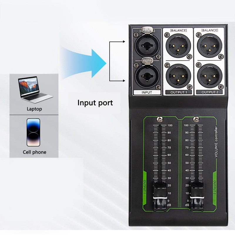 Passive Volume Controller, Sound Level Adjuster Passive Studio Controller, Passive