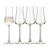 Libbey Signature Stratford Champagne Flute Glasses Set of 4, Artful,