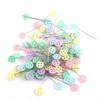 100Pcs Quilting Pins Flat Head,3.9-5cm Long Flower Head Sewing Patchwork