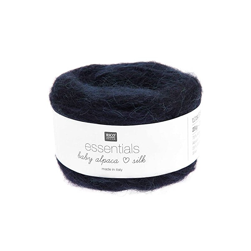 Rico Essentials Baby Alpaca Loves Silk 012 Navy