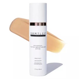DRMTLGY 유니버설 틴티드 모이스처라이저 SPF 46 ？ 산화아연과 옥티녹세이트가 함유된 얼굴용 듀이 자외선 DRMTLGY Universal Tinted Moisturizer SPF 46 with Zinc Oxide and Octinoxate for Face Daily Sunscreen [1.7 Ounce (Pack of 1)]