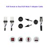 S SIENOC Microphone Cable 3pin XLR to Dual 2 XLR