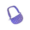 Half Moon Iris Puff Bag (#24235) Nylon Crossbody Bag:_Wine