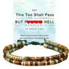 PENGION This Too Shall Pass Morse Code Bracelet for Women,