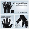 HO Soccer ESKUALO Blackout Goalkeeper Gloves, Plain, Children, Black, 4