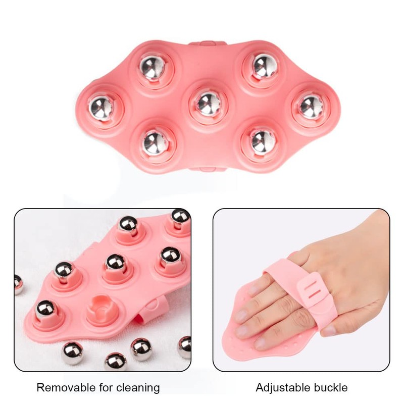 Massage Glove Bead Massage Roller Manual Roller Massager for Full