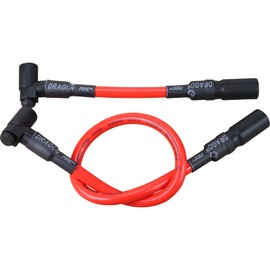 Dragon FIRE Performance 10mm Spark Plug Wire Set Compatible with Harley Davidson Softail Fatboy 2000-2017 Replaces 32359-00C OEM Fit PWJ189