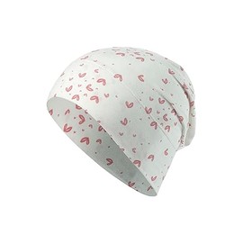 Sterntaler Girls' GOTS Beanie Hearts Hat, Ecru 1