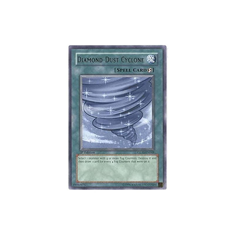 yugioh - Diamond-Dust Cyclone GLAS-EN048 1st Edition Rare - Gladiators