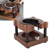 Bear-shaped coffee filter holder made of wood, sturdy tamper stand