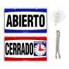 Letrero ''abierto/cerrado'' 28 X 12 Cm Truper 18239