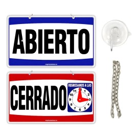 Letrero ''abierto/cerrado'' 28 X 12 Cm Truper 18239