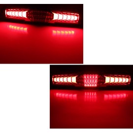 iJDMTOY Dark Smoked Lens Full LED Rear Fog Light Kit (Rear Fog, Tail/Brake, Reverse Features) Compatible With Subaru 2022-up BRZ, Compatible with Toyota 2022-up GR86