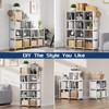 Mavivegue Book Shelf, 12 Cube Storage Organizer, Closet Storage Organizer,