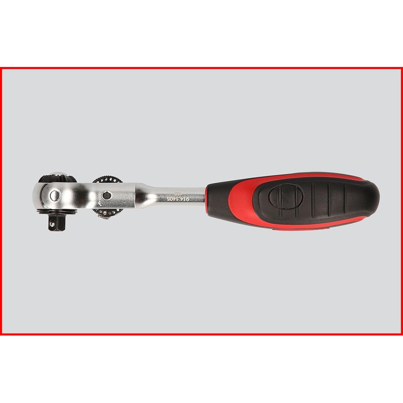KS Tools Modifix 914.1405 Mini T-Handle Swivel Head Ratchet 1/4