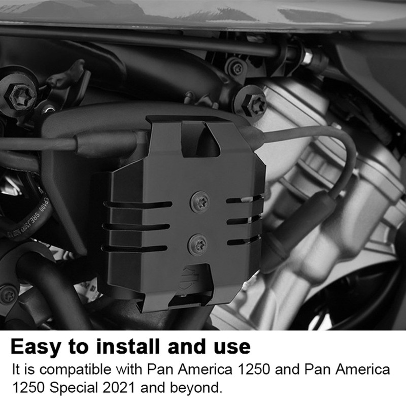 Motorcycle Ignition Coil Guard Protective Cover Aluminum Alloy Modified Accessories