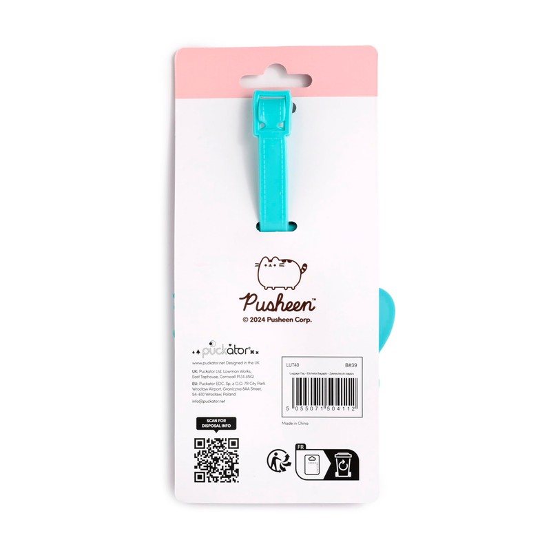 Puckator Pusheen The Cat Summer Surfer PVC Luggage Tag
