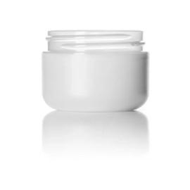 Unbranded Frosted double wall 8 Oz White Container Jar with PS liner. Set of 4 Pieces.