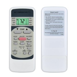 PZL New Replacement Remote Control for Midea/Goodman/Tgm/Miller Air Conditioner R51/CBGE R51/CE R51M/E R51I11/BGE R51L4/BGE R51M/CE (B) R51I4/BGE R51I4/BGCE UL-R51M/E