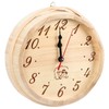 Sauna Wall Clock, Wooden Wall Clock 9 inch Sauna Timer
